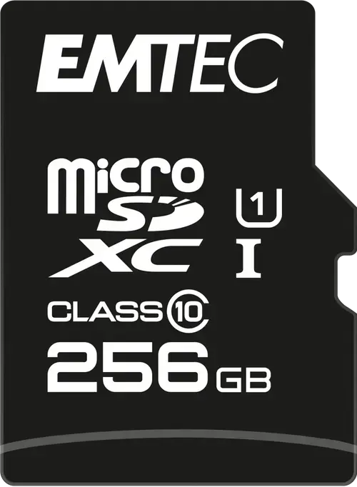 Card de memorie Emtec Elite Gold, 256GB, microSDXC, UHS-I U1, Adaptor SD inclus