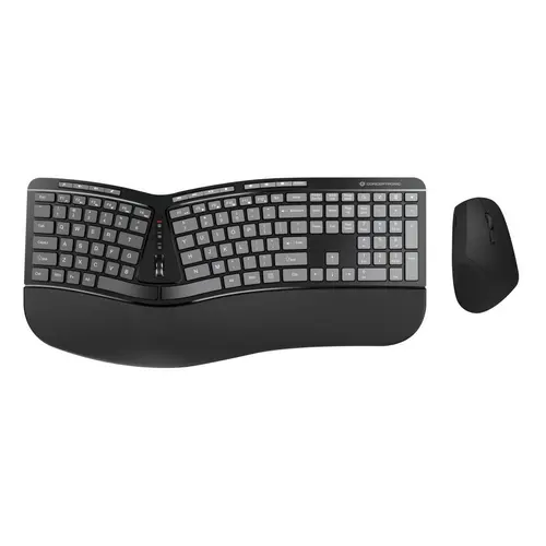 Kit Tastatura si Mouse wireless ergonomica Conceptronic ORAZIO02US, Negru
