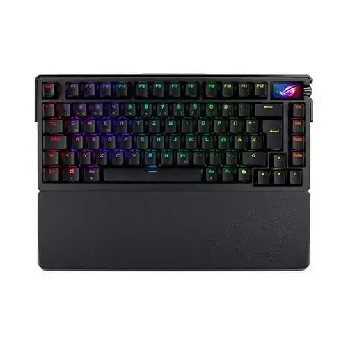 Tastatura gaming ASUS ROG Azoth, OLED, conectivitate tri-mod, comutatoare mecanice, Negru