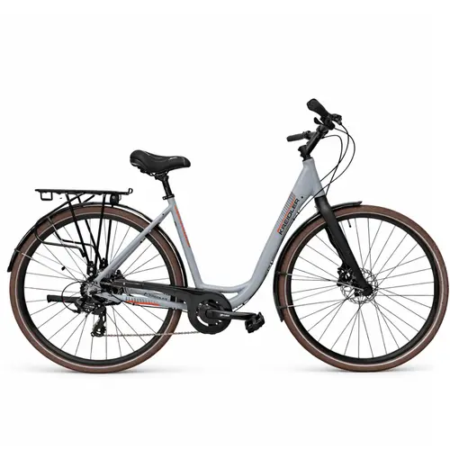 Bicicleta Trekking Kreidler 52857, roti 28 inch, cadru 500mm M, 8 Viteze, Gri