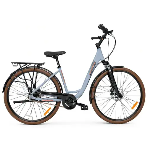 Bicicleta Trekking Kreidler 52752, roti 28 inch, cadru 450mm S, 7 Viteze, Gri