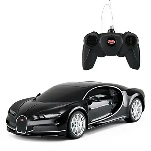 Masinuta Rastar RC - Bugatti Chiron, 1:24, Negru