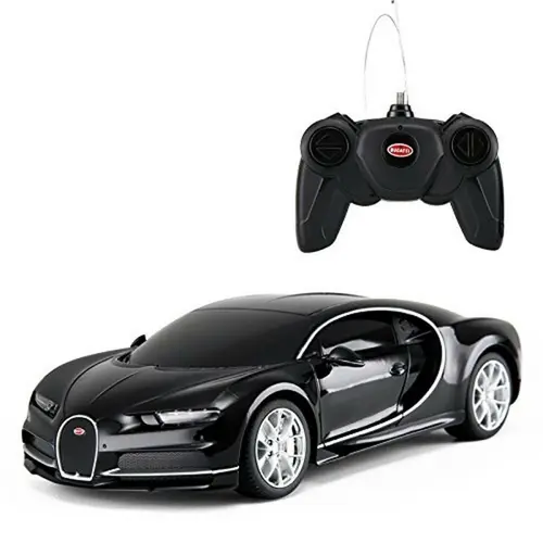 Masinuta Rastar RC - Bugatti Chiron, 1:24, Negru
