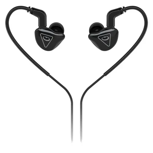 Casti cu fir Behringer, 1.5 m, Conector MMCX, Negru