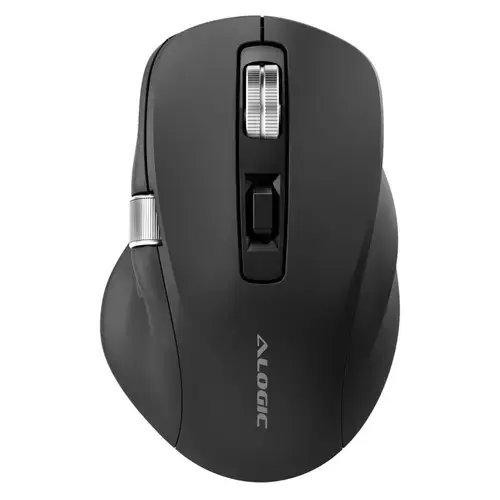 Mouse Wireless Bluetooth Alogic Apex, Confort si Precizie, Negru