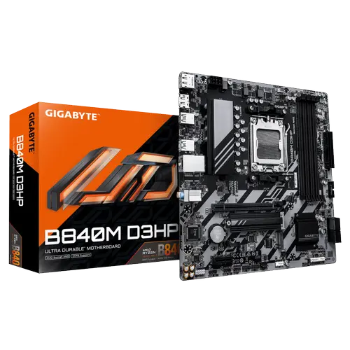 Placa de baza GIGABYTE B840M D3HP, AMD B840, Socket AM5, mATX