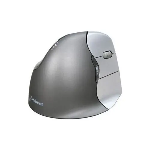 Mouse Evoluent Vert 4 RH, VM4R, Optic, USB, cu fir, 2600 DPI, 6 butoane, Alb-Gri