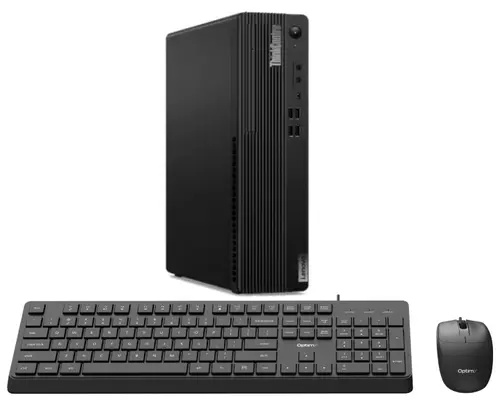 Calculator Sistem PC Refurbished Lenovo ThinkCentre M70s SFF, Intel Pentium Gold G6400 4.00GHz, 8GB DDR4, 256GB SSD NVMe + Windows 11 Pro + cadou tastatura si mouse OptimX Pro KM500