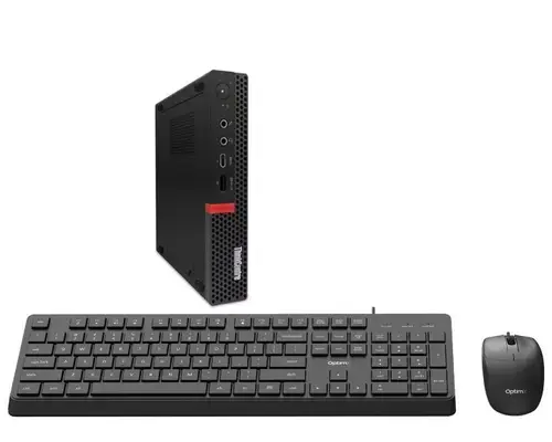 Calculator Sistem PC Refurbished Lenovo ThinkCentre M720q MiniPC, Intel Core i7-8700T 2.40 - 4.00GHz, 8GB DDR4, 256GB SSD NVMe + Windows 11 Pro + cadou tastatura si mouse OptimX Pro KM500