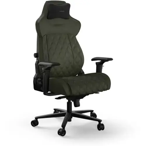 Scaun Gaming Corsair TC500 Luxe, perna pentru gat magnetica, reglabil, Verde