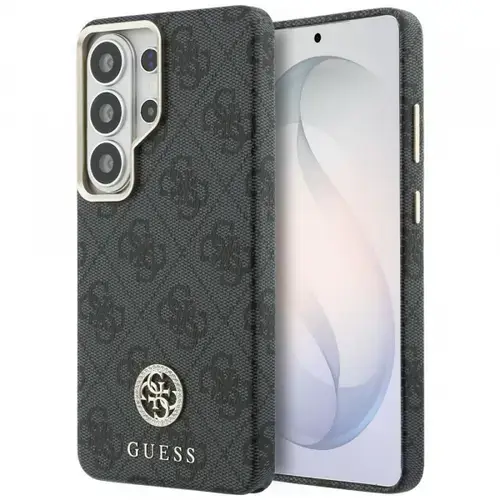 Husa MagSafe pentru Samsung Galaxy S26 Ultra S948, Guess, Strass Round Logo, Neagra