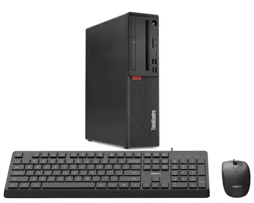 Calculator Sistem PC Refurbished Lenovo ThinkCentre M720s SFF, Intel Pentium Gold G5600 3.90GHz, 8GB DDR4, 256GB SSD NVMe + cadou tastatura si mouse OptimX Pro KM500
