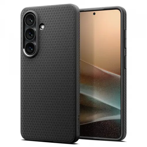 Husa pentru Samsung Galaxy S26 Plus S947, Spigen, Liquid Air, Neagra Mata