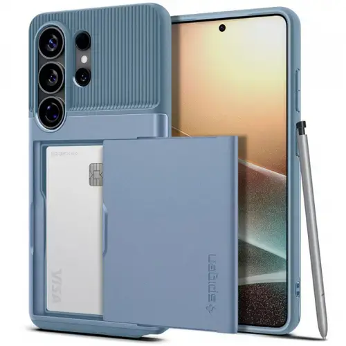 Husa pentru Samsung Galaxy S26 Ultra S948, Spigen, Slim Armor CS, Bleu
