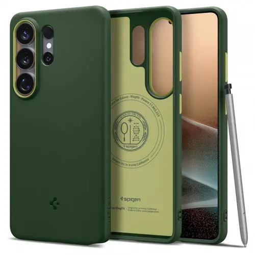 Husa MagSafe pentru Samsung Galaxy S26 Ultra S948, Spigen, Caseology Nano Pop, Verde