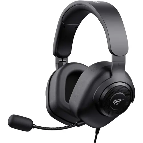 Casti gaming cu microfon HAVIT H2230d, sunet surround, difuzoare 50mm, control volum, microfon detasabil, multiplatforma, conectare prin jack 3.5mm, Negru