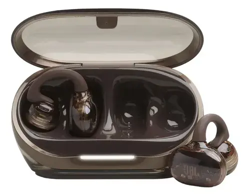Casti Open-Ear JBL Soundgear Clips, True Wireless, Bluetooth, 4 microfoane, Multipoint, Autonomie 32 ore, IP54, Maro