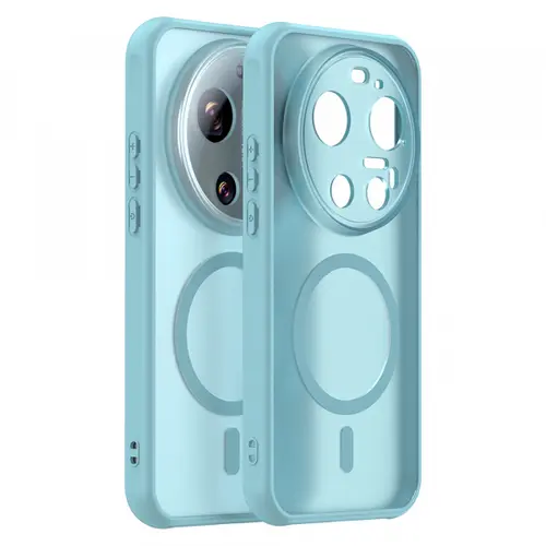 Husa MagSafe pentru Xiaomi 17 Ultra, Techsuit, HaloFrost II, Verde