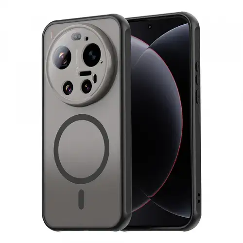 Husa MagSafe pentru Xiaomi 17 Ultra, Techsuit, HaloFrost II, Negru