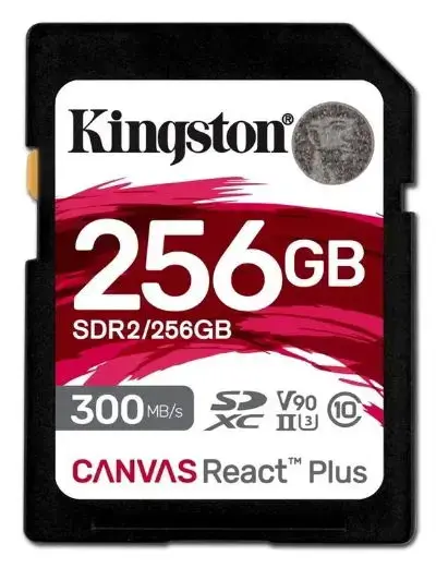 Card de memorie Kingston Canvas React Plus SDXC, 256GB, UHS-II U3, Clasa 10, V90