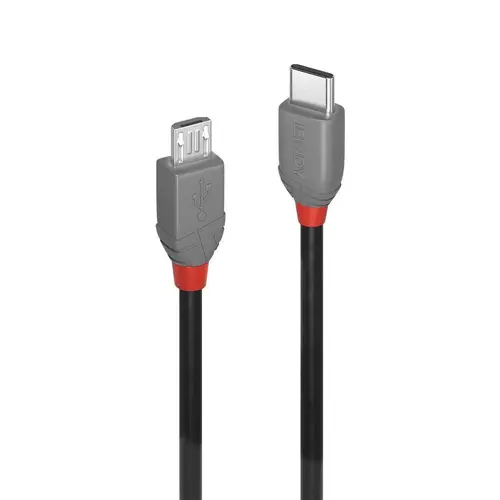 Cablu de date Lindy LY-36893, 3m, USB 2.0 Type C - MicroUSB