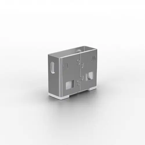 Adaptor USB Locks Lindy, 10 USB, Alb