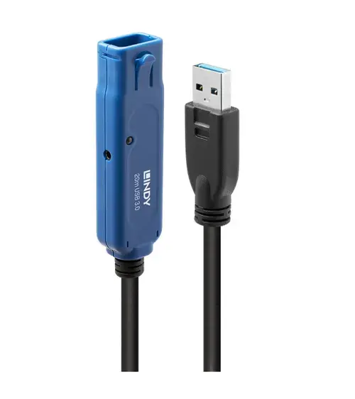 Cablu prelungitor USB 3.0 Activ Lindy LY-43361, 20m