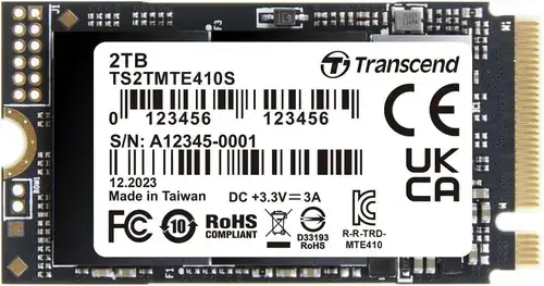 SSD Transcend TS2TMTE410S, 2TB, M.2 2242, PCIe Gen4 x4