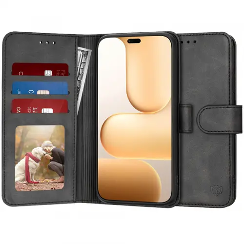 Husa pentru Honor 600 Lite, Techsuit, Diary Book, Negru