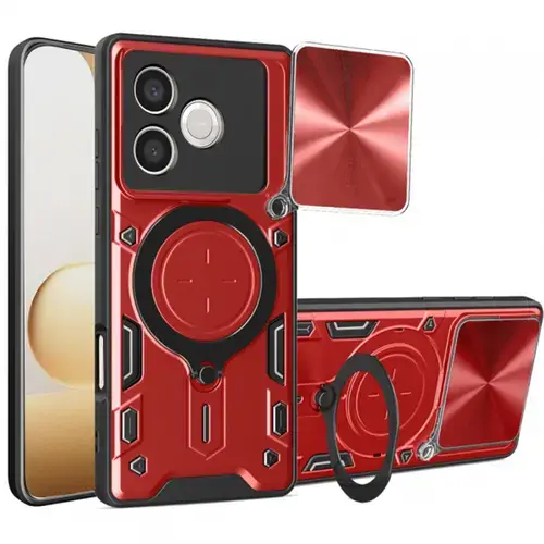 Husa pentru Honor 600 Lite, Techsuit, CamGuard Pro, Rosu