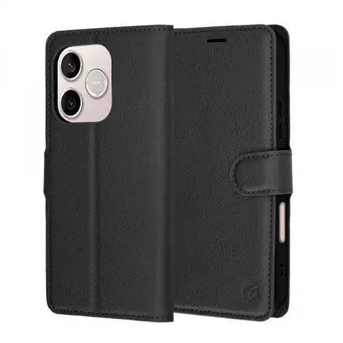 Husa pentru Honor 600 Lite, Techsuit, Leather Folio, Negru