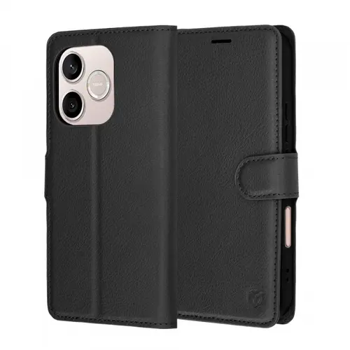 Husa pentru Honor 600 Lite, Techsuit, Leather Folio, Negru