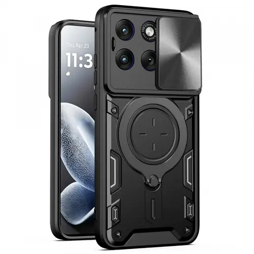 Husa pentru Motorola Edge 70 Fusion, Techsuit, CamGuard Pro, Negru