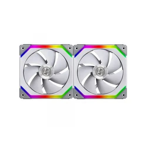 Set Ventilatoare Lian Li UNI SL140 ARGB set cu 2 ventilatoare Alb, Controller inclus
