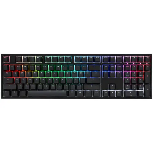 Tastatura gaming Ducky One 2, iluminare RGB, switch-uri MX-Black