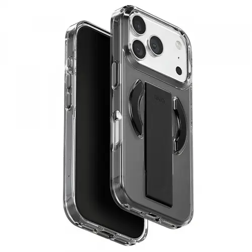 Husa MagSafe pentru Apple iPhone 17 Pro, UNIQ, Heldro Air MagClick, Neagra