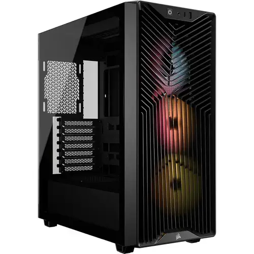 Carcasa Corsair 3200D RS ARGB, Mid-Tower, ATX, 3 ventilatoare incluse RS120 ARGB, Alb