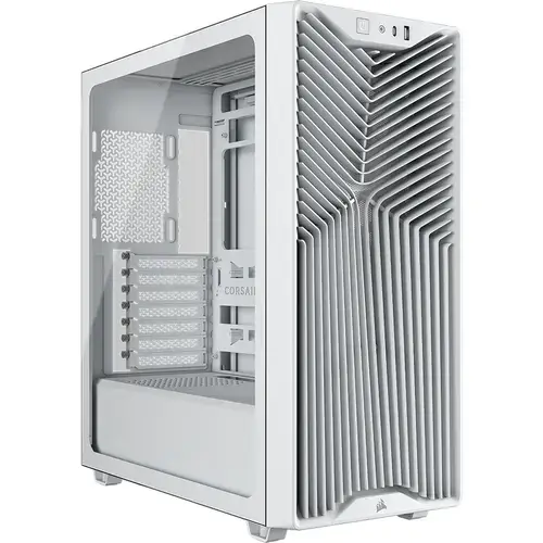 Carcasa Corsair 3200D RS, Mid-Tower, ATX, 3 ventilatoare incluse RS120, Alb