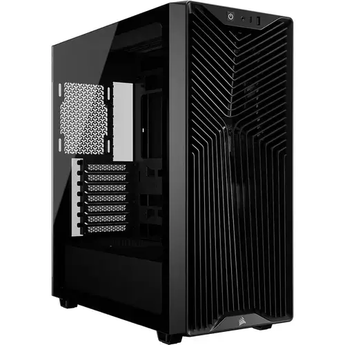 Carcasa Corsair 3200D RS, Mid-Tower, ATX, 3 ventilatoare incluse RS120, Negru