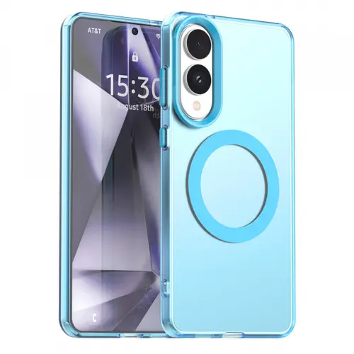 Husa MagSafe pentru Samsung Galaxy S25 Edge S937, Techsuit, CandyCase, Albastra