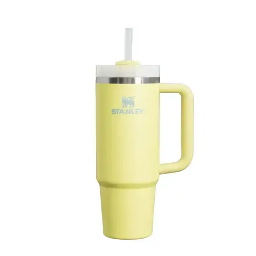 Cana termica Stanley Quencher H2.O FlowState 0.89L, inox reciclat, izolatie termica, Galben