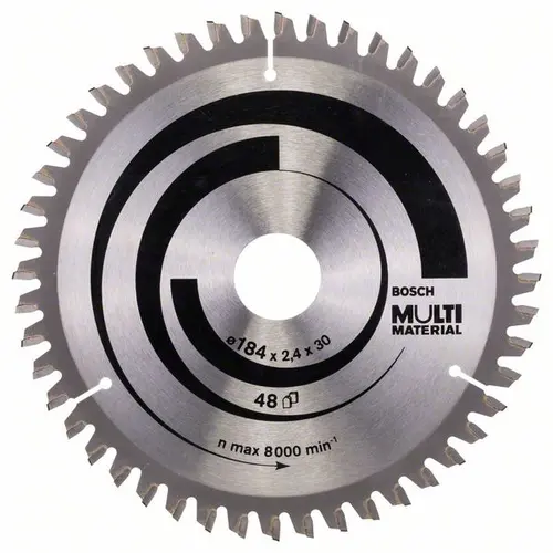 Panza de ferastrau circular, Bosch, Multi Material, 184 x 30 x 2,4 mm; 48
