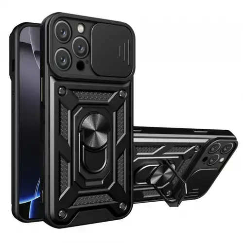 Husa pentru Apple iPhone 16 Pro Max, Techsuit, CamShield, Neagra