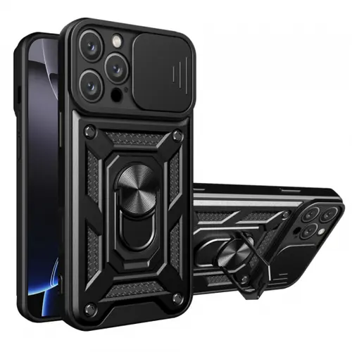 Husa pentru Apple iPhone 16 Pro Max, Techsuit, CamShield, Neagra