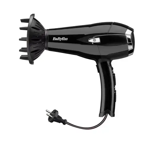 Uscator de par BaByliss D374DE, 2000W, Ionizat, Negru