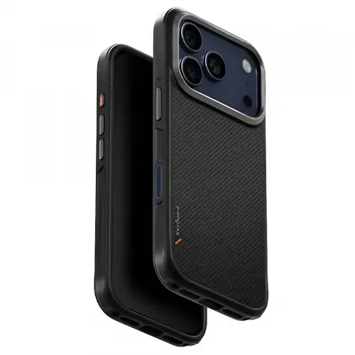 Husa MagSafe pentru Apple iPhone 17 Pro Max, UNIQ, Keva MagClick, Neagra