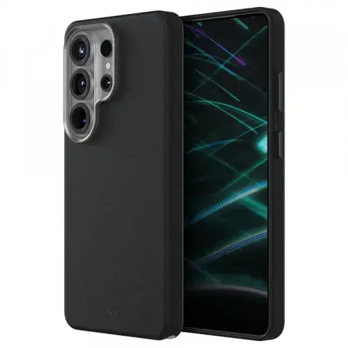 Husa pentru Samsung Galaxy S26 Ultra S948, UNIQ, Lyden Leatherette, Neagra