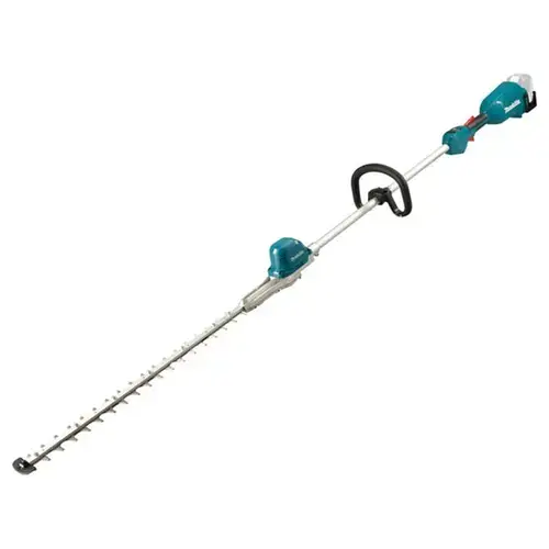 Foarfeca pentru tuns gard viu la inaltime pe acumulator Makita DUN600LZ, 18 V, motor fara perii, lungime lama 60 cm, diametru maxim taiere 23.5 mm, 3 trepte de viteza, fara incarcator si acumulator in setul de livrare
