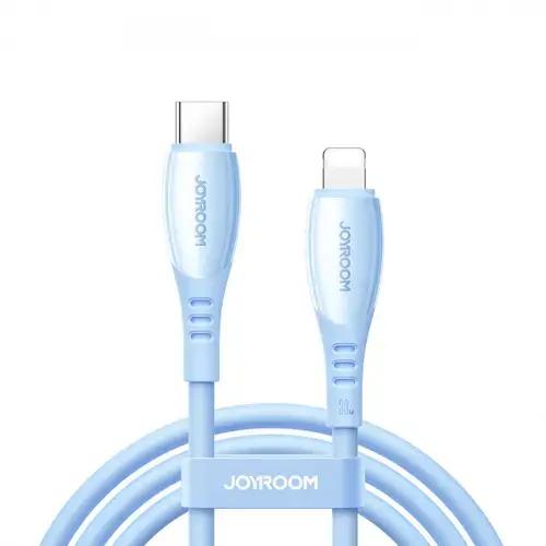 Cablu Date si Incarcare USB-C - USB-C Joyroom S-A59 Vibrant, 60W, 1.2m, Albastru