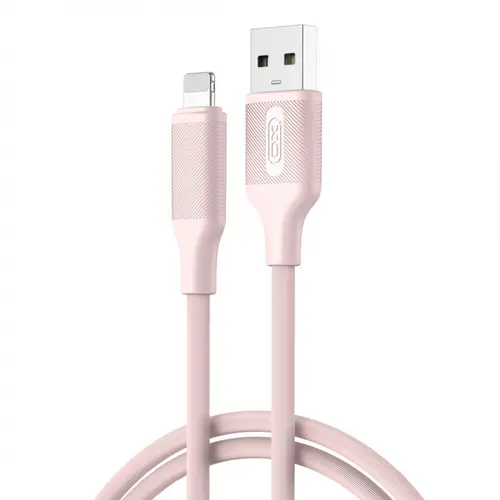 Cablu Date si Incarcare USB-A - Lightning XO Design NB265, 12W, 1m, Roz